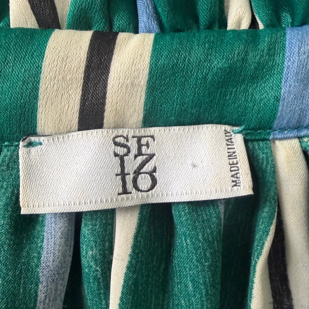 SFIZIO Studio Vintage Inspired Bow Tie Pleated Maxi Dress sz 2 - Picture 12 of 14